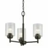 Kichler Winslow 18" Wide Oiled Bronze 3-Light Chandelier -Lighting Sales Shop kichler winslow 18 inch wide oiled bronze 3 light chandelier 42v49