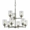 Kichler Winslow 27" Wide Brushed Nickel 9-Light Chandelier -Lighting Sales Shop kichler winslow 27 inch wide brushed nickel 9 light chandelier 42k96