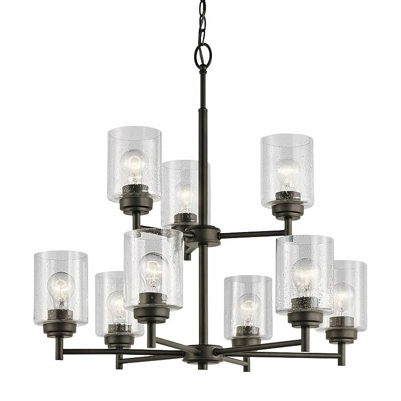 Kichler Winslow 27" Wide Oiled Bronze 9-Light Chandelier 3 Kichler Winslow 27" Wide Oiled Bronze 9-Light Chandelier