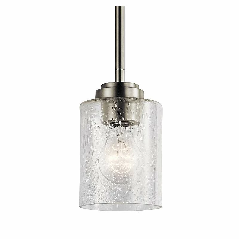 Kichler Winslow 4 1/4" Wide Brushed Nickel Mini Pendant 4 Kichler Winslow 4 1/4" Wide Brushed Nickel Mini Pendant - Image 2
