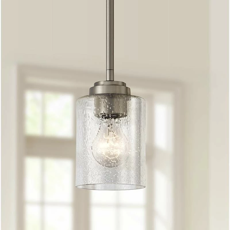 Kichler Winslow 4 1/4" Wide Brushed Nickel Mini Pendant 3 Kichler Winslow 4 1/4" Wide Brushed Nickel Mini Pendant