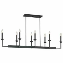 Kime 50" Wide Black 8-Light Trestle Island Chandelier -Lighting Sales Shop kime 50 inch wide black 8 light trestle island chandelier 267y1
