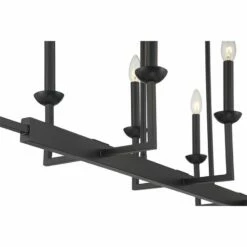 Kime 50" Wide Black 8-Light Trestle Island Chandelier -Lighting Sales Shop kime 50 inch wide black 8 light trestle island chandelier 267y1views2