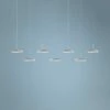 Koncept Royyo 44" Wide Silver 7-Light Linear Pendant -Lighting Sales Shop koncept royyo 44 inch wide silver 7 light linear pendant 68r33cropped