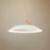 Koncept Royyo 6 1/2" Wide Matte White And Gold Modern Mini Pendant -Lighting Sales Shop koncept royyo 6 and one half inch wide matte white and gold modern mini pendant 68r11cropped