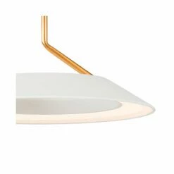 Koncept Royyo 6 1/2" Wide Matte White And Gold Modern Mini Pendant -Lighting Sales Shop koncept royyo 6 and one half inch wide matte white and gold modern mini pendant 68r11views1
