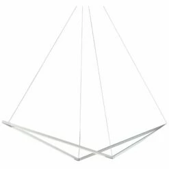 Koncept Z-Bar Bird 48 3/4" Wide Silver LED Pendant Light -Lighting Sales Shop koncept z bar bird 48 and three quarter inch wide silver led pendant light 65t55