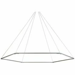 Koncept Z-Bar Honeycomb 51 3/4"W Silver LED Pendant Light -Lighting Sales Shop koncept z bar honeycomb 51 and three quarter inchw silver led pendant light 65t64