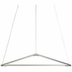 Koncept Z-Bar Triangle 26 1/2" Wide Silver LED Pendant Light -Lighting Sales Shop koncept z bar triangle 26 and one half inch wide silver led pendant light 65t92views1