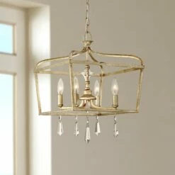 Laurel Estate 14 1/4" Wide Brio Gold 4-Light Pendant