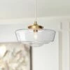 Lavaje 9 1/2"W Gold Iron Seeded Glass Mini Pendant Light