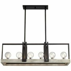 Laya 38 3/4"W Bronze W/ Wood Kitchen Island Light Chandelier -Lighting Sales Shop laya 38 and three quarter inchw bronze w wood kitchen island light chandelier 71d72views4