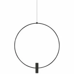 Layla 18" Wide Black LED Freejack Pendant