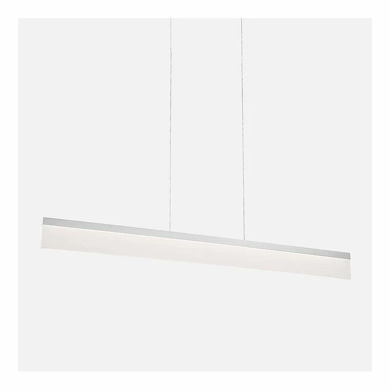 Level 48"W Brushed Aluminum LED Kitchen Island Light Pendant 4 Level 48"W Brushed Aluminum LED Kitchen Island Light Pendant - Image 2