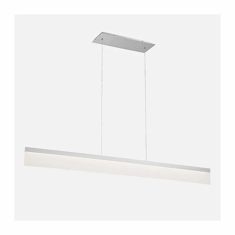 Level 48"W Brushed Aluminum LED Kitchen Island Light Pendant 5 Level 48"W Brushed Aluminum LED Kitchen Island Light Pendant - Image 3