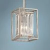 Linares 6 1/2" Wide Aged Platinum Mini-Pendant Light