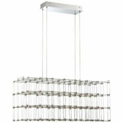 Linwood 30 3/4" Wide Chrome 128-Light LED Cage Chandelier