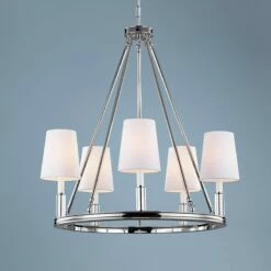 Lismore 28 1/4" Wide Polished Nickel Chandelier