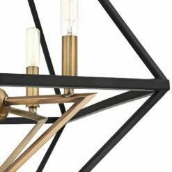 Louvre 22 1/2" Wide Bronze And Brass 4-Light Foyer Pendant 13 Louvre 22 1/2" Wide Bronze And Brass 4-Light Foyer Pendant -Lighting Sales Shop louvre 22 and one half inch wide bronze and brass 4 light foyer pendant 67t70views4