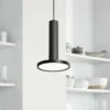 AFX Luna 8" Wide Black LED Mini Pendant Light -Lighting Sales Shop luna 8 inch wide black led mini pendant light 94e48cropped