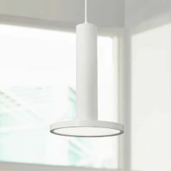 AFX Luna 8" Wide White LED Mini Pendant Light