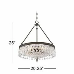 Macey 20 1/4" Wide Traditional Bronze Finish Crystal Chandelier 15 Macey 20 1/4" Wide Traditional Bronze Finish Crystal Chandelier -Lighting Sales Shop macey 20 and one quarter inch wide traditional bronze finish crystal chandelier 15e92views4