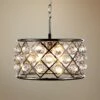 Madison 16" Wide Crystal Polished Nickel Pendant Light -Lighting Sales Shop madison 16 inch wide crystal polished nickel pendant light 1j735cropped