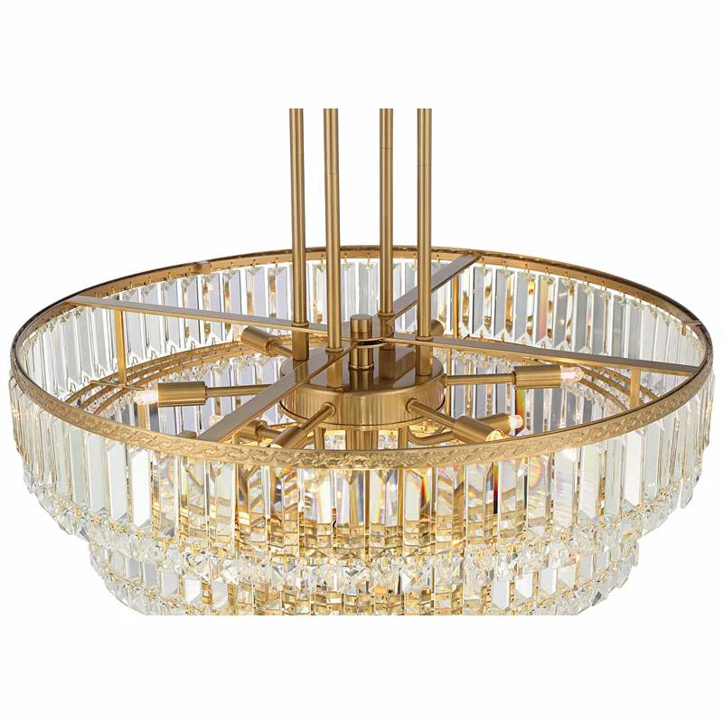 Magnificence 23 3/4" Wide Soft Gold Crystal Pendant Light 6 Magnificence 23 3/4" Wide Soft Gold Crystal Pendant Light - Image 4