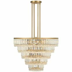 Magnificence 23 3/4" Wide Soft Gold Crystal Pendant Light 13 Magnificence 23 3/4" Wide Soft Gold Crystal Pendant Light -Lighting Sales Shop magnificence 23 and three quarter inch wide soft gold crystal pendant light 313f2views4