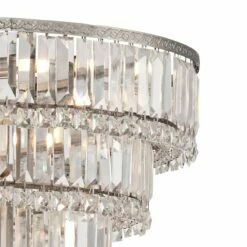 Magnificence 24 1/2"W Satin Nickel And Crystal LED 15-Light Chandelier 10 Magnificence 24 1/2"W Satin Nickel And Crystal LED 15-Light Chandelier -Lighting Sales Shop magnificence 24 and one half inchw satin nickel and crystal led 15 light chandelier 1d961views1