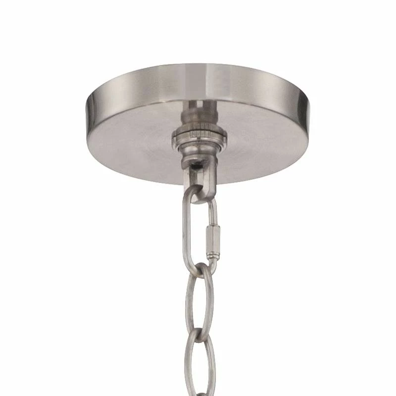 Magnificence 24 1/2"W Satin Nickel And Crystal LED 15-Light Chandelier 7 Magnificence 24 1/2"W Satin Nickel And Crystal LED 15-Light Chandelier - Image 5
