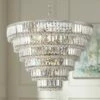 Magnificence Satin Nickel 28 1/2" Wide 21-Light Crystal Chandelier