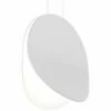 Malibu Discs™ 14" Wide Satin White LED Pendant Light