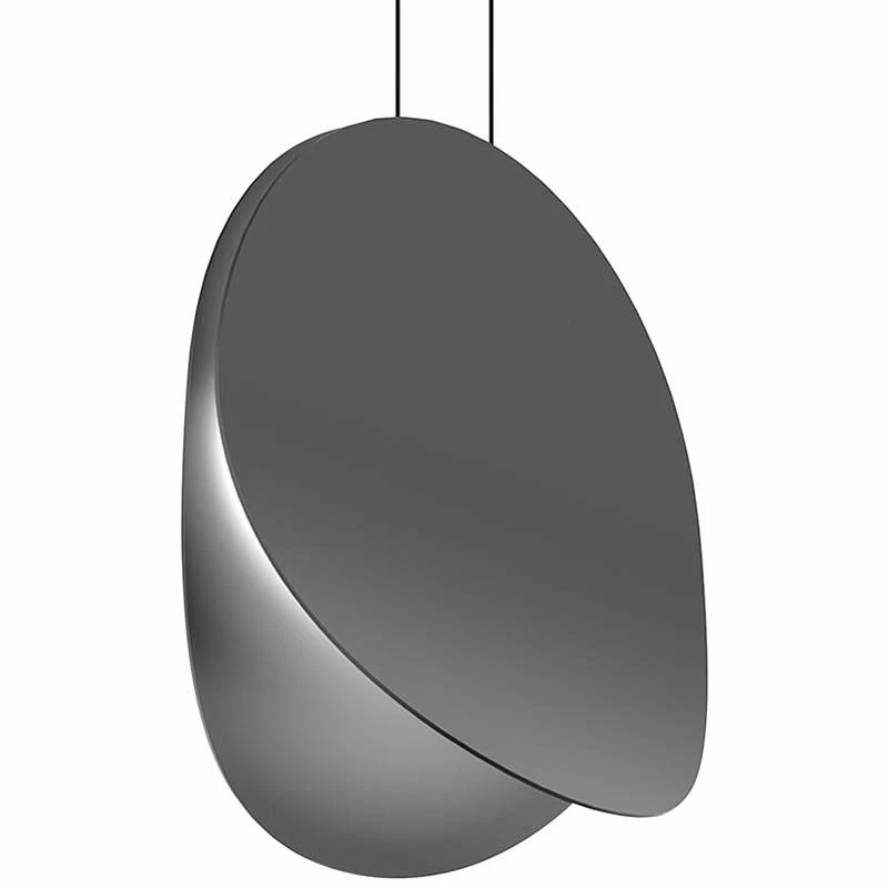 Malibu Discs™ 18" Wide Satin Black LED Pendant Light 3 Malibu Discs™ 18" Wide Satin Black LED Pendant Light