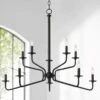 Manfred 35 1/2" Wide Black 2-Tier 10-Light Chandelier 1 Manfred 35 1/2" Wide Black 2-Tier 10-Light Chandelier -Lighting Sales Shop manfred 35 and one half inch wide black 2 tier 10 light chandelier 91w59cropped