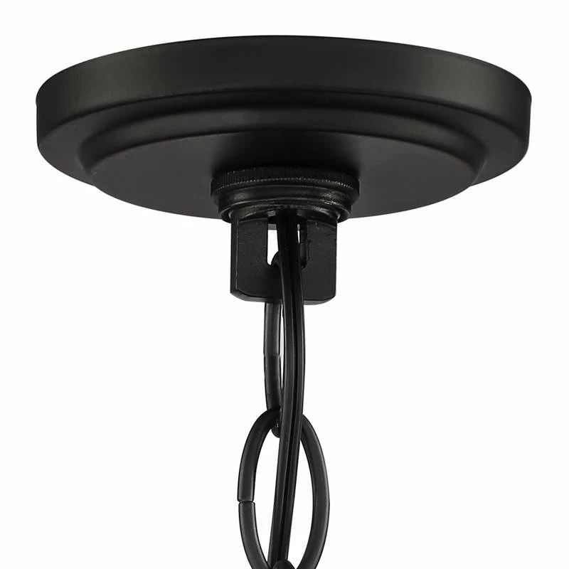Manfred 35 1/2" Wide Black 2-Tier 10-Light Chandelier 6 Manfred 35 1/2" Wide Black 2-Tier 10-Light Chandelier - Image 4