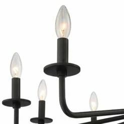 Manfred 36" Wide Black 10-Light Chandelier -Lighting Sales Shop manfred 36 inch wide black 10 light chandelier 91w50views1
