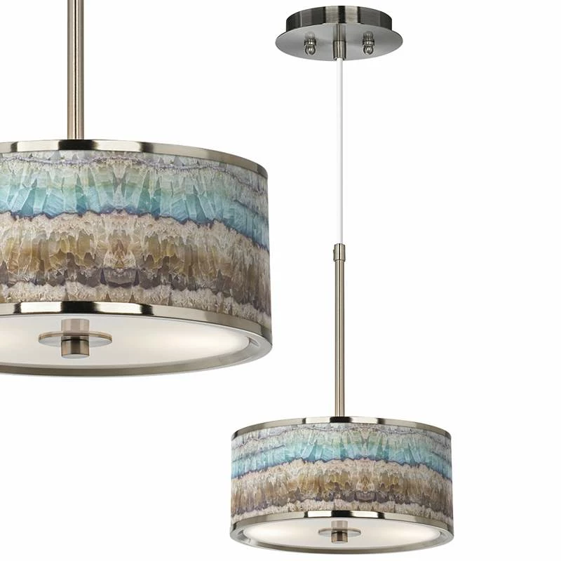 Marble Jewel Giclee Glow 10 1/4" Wide Pendant Light 3 Marble Jewel Giclee Glow 10 1/4" Wide Pendant Light