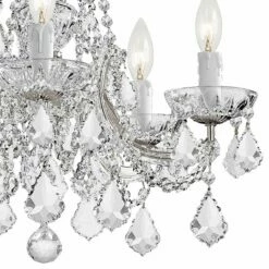 Maria Theresa 20" Wide Polished Chrome 5-Light Chandelier 7 Maria Theresa 20" Wide Polished Chrome 5-Light Chandelier -Lighting Sales Shop maria theresa 20 inch wide polished chrome 5 light chandelier 74t69views1