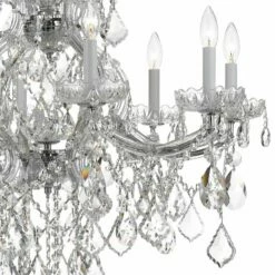 Maria Theresa 28" Wide Polished Nickel 9-Light Chandelier -Lighting Sales Shop maria theresa 28 inch wide polished nickel 9 light chandelier 74t70views1