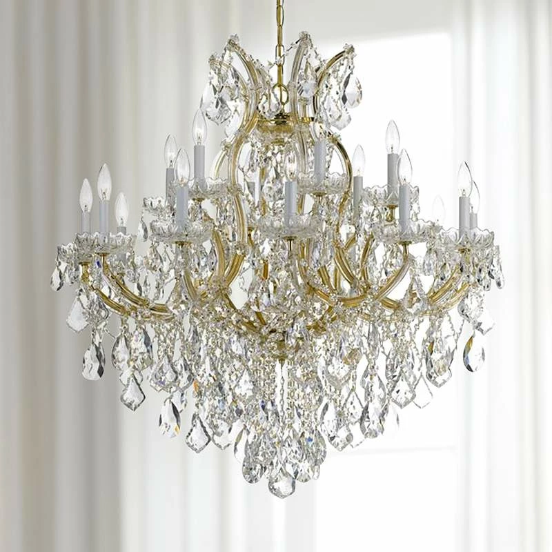 Maria Theresa 35" Wide 19-Light Gold And Crystal Chandelier 3 Maria Theresa 35" Wide 19-Light Gold And Crystal Chandelier