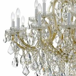 Maria Theresa 35" Wide 19-Light Gold And Crystal Chandelier 8 Maria Theresa 35" Wide 19-Light Gold And Crystal Chandelier -Lighting Sales Shop maria theresa 35 inch wide 19 light gold and crystal chandelier 1k260views1
