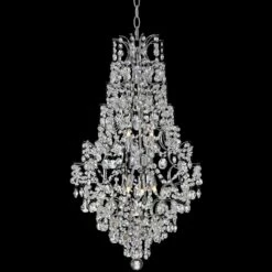 Marilyn 18 1/4" Wide Chrome And Crystal Chandelier -Lighting Sales Shop marilyn 18 and one quarter inch wide chrome and crystal chandelier 7c555