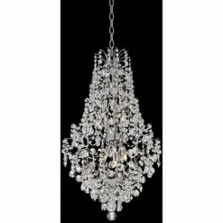 Marilyn 18 1/4" Wide Chrome And Crystal Chandelier -Lighting Sales Shop marilyn 18 and one quarter inch wide chrome and crystal chandelier 7c555views4