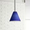 Martini 7 1/4" Wide Brushed Steel LED Mini Pendant