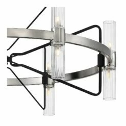 Mass Transit 30" Wide Brushed Nickel 12-Light Modern Ring Chandelier -Lighting Sales Shop mass transit 30 inch wide brushed nickel 12 light modern ring chandelier 92d36views1