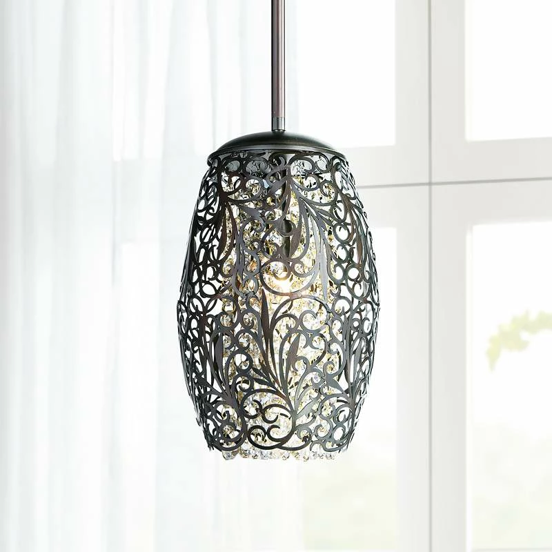 Maxim Arabesque 6 1/2" Wide Oil Rubbed Bronze Mini Pendant 3 Maxim Arabesque 6 1/2" Wide Oil Rubbed Bronze Mini Pendant