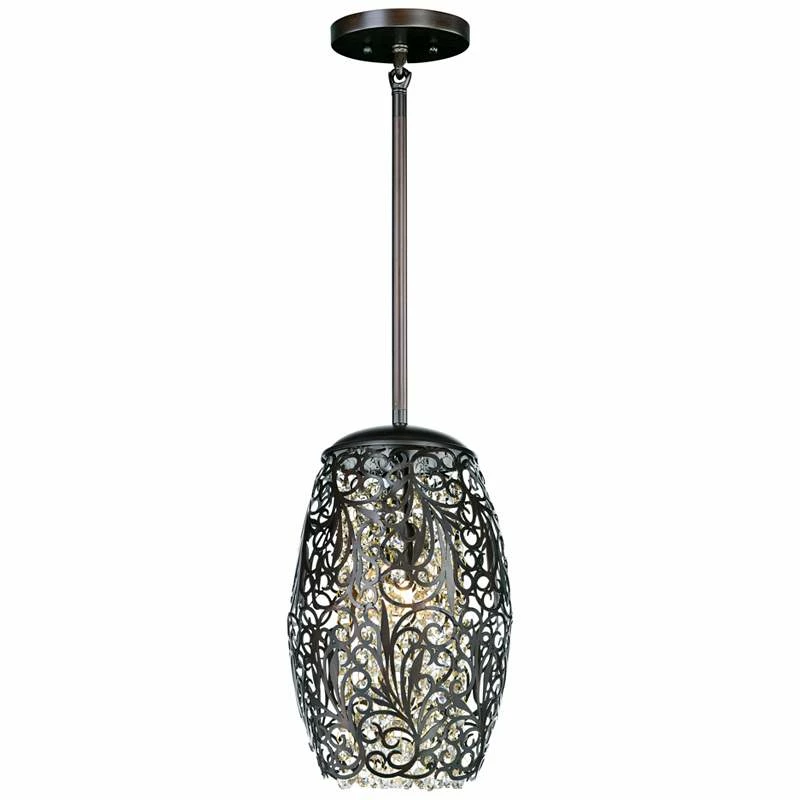 Maxim Arabesque 6 1/2" Wide Oil Rubbed Bronze Mini Pendant 5 Maxim Arabesque 6 1/2" Wide Oil Rubbed Bronze Mini Pendant - Image 3