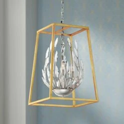 Maxim Bouquet 16" Wide Gold And Nickel Foyer Pendant Light