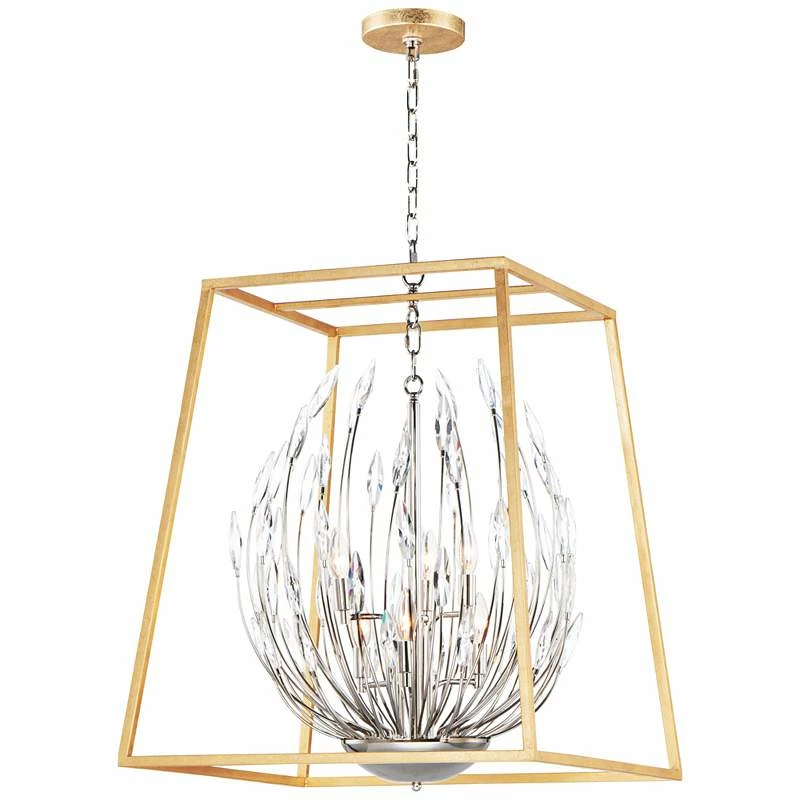 Maxim Bouquet 24 1/2"W Gold And Nickel Foyer Pendant Light 4 Maxim Bouquet 24 1/2"W Gold And Nickel Foyer Pendant Light - Image 2